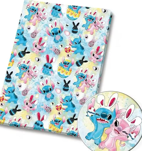 Stitch and Angel Easter polyCotton Fabric Half Yard (18” x 55”)