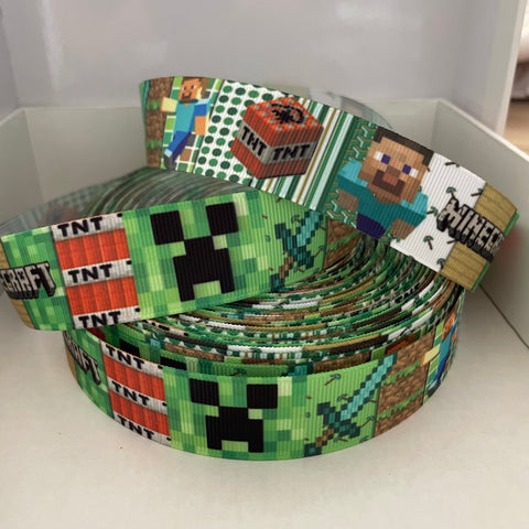 Minecraft Grosgrain Ribbon