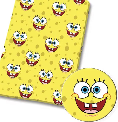 Spongebob polyCotton Fabric Half Yard (18” x 55”)