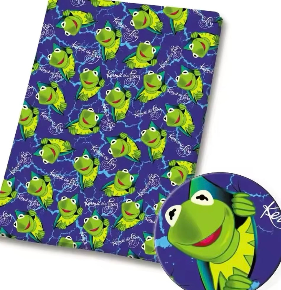 Kermit polyCotton Fabric Half Yard (18” x 55”)