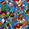 Marvel Avengers Superhero Cotton Fabric - Half Yard (18” x 55”)
