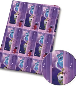 Monsters Inc PolyCotton Fabric Half Yard (18” x 55”)