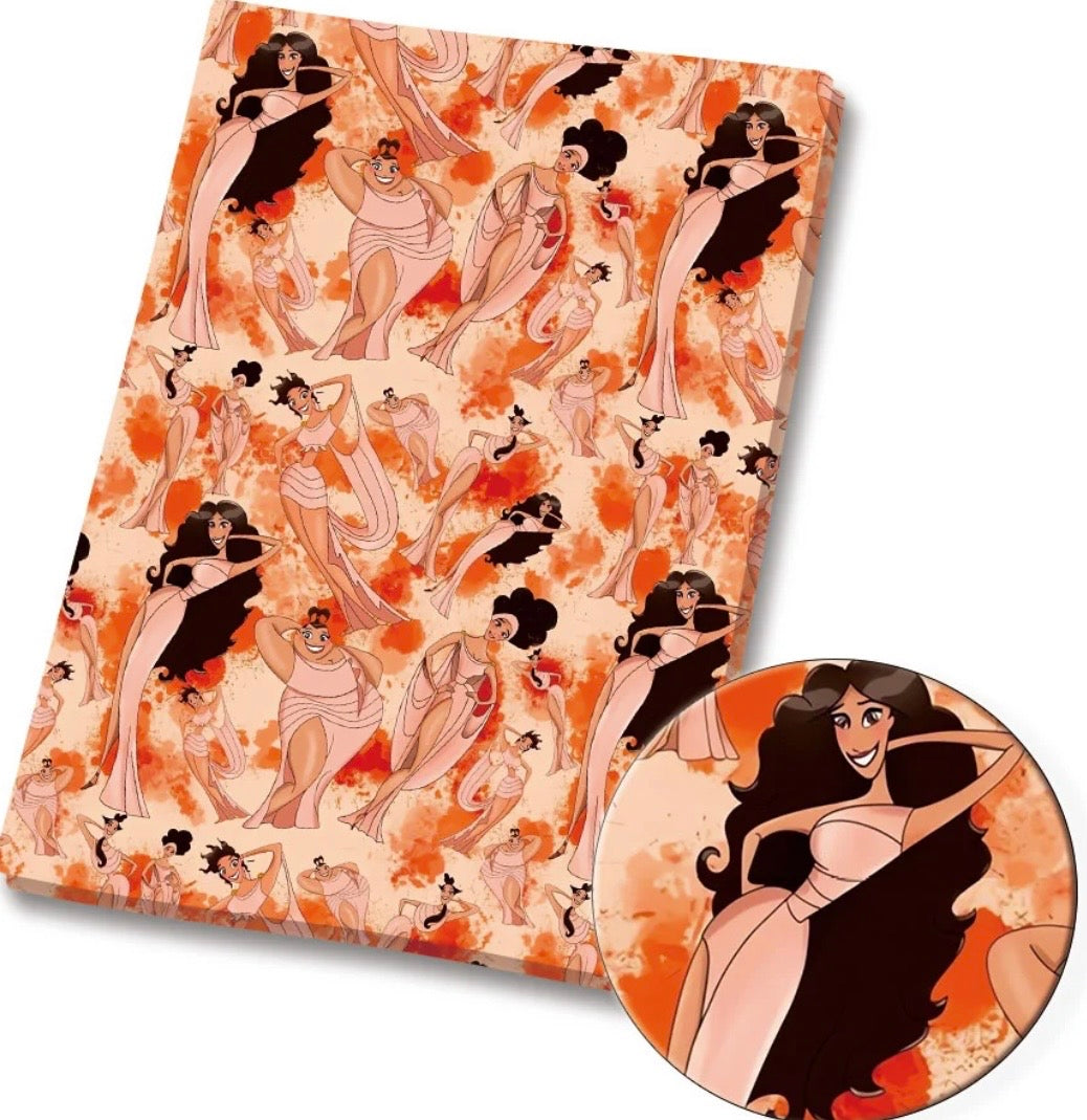 Disney Hercules Muses Girls character Polycotton fabric - Half Yard (18” x 55”) 33560