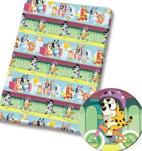 Bluey polyCotton Fabric Half Yard (18” x 55”)