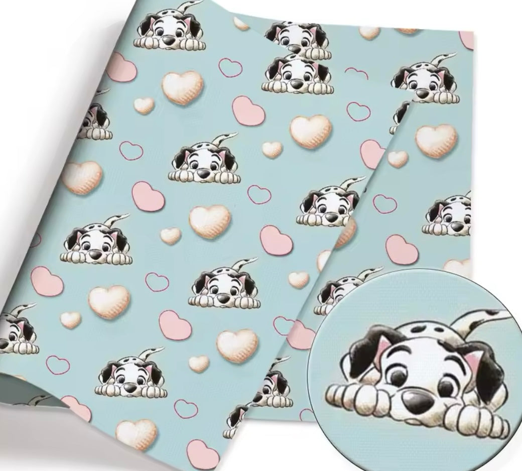 Dalmatians polyCotton Fabric Half Yard (18” x 55”)