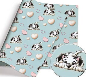 Dalmatians polyCotton Fabric Half Yard (18” x 55”)