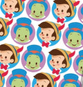 Disney Pinocchio Jiminy Cricket Character Polycotton Fabric - Half Yard (18” x 55”) 80109