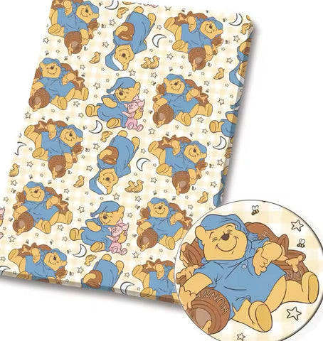 Winnie the Pooh polyCotton Fabric Half Yard (18” x 55”)