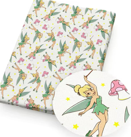 Tinkerbell Polycotton Fabric Half Yard (18” x 50”)