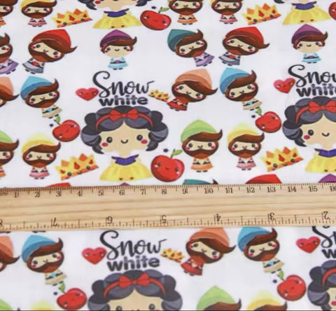 Snow White Polycotton Fabric Half Yard (18” x 50”)