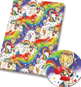 Rainbow Brite polyCotton Fabric Half Yard (18” x 55”)