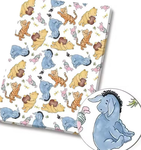 Winnie the Pooh polyCotton Fabric Half Yard (18” x 55”)