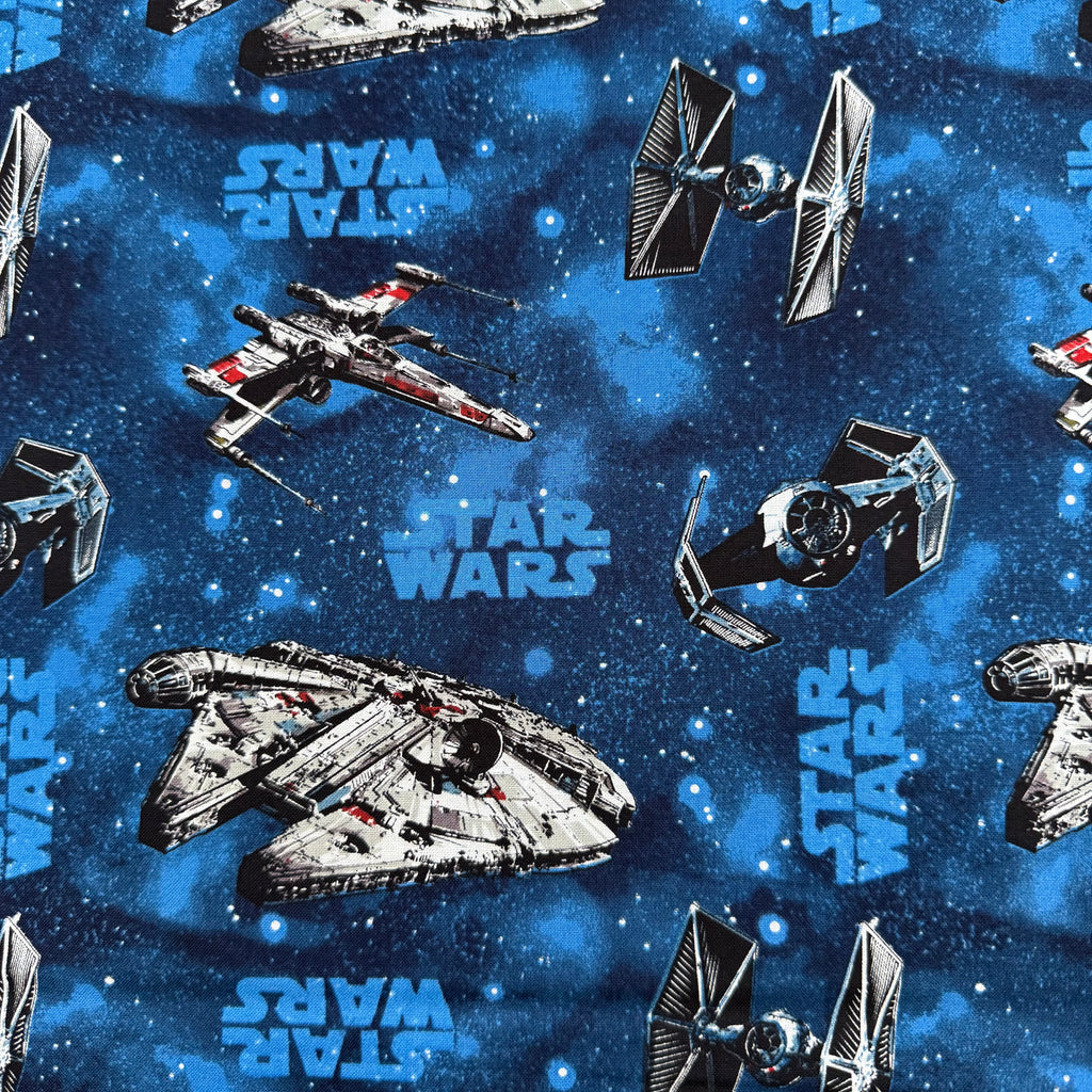 Star Wars Cotton Fabric - Half Yard (18” x 55”)
