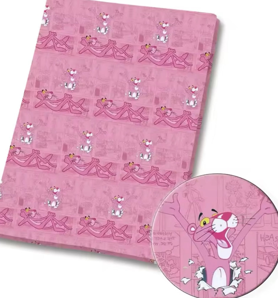 Pink Panther polyCotton Fabric Half Yard (18” x 55”)