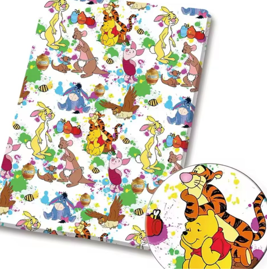 Winnie the Pooh polyCotton Fabric Half Yard (18” x 55”)