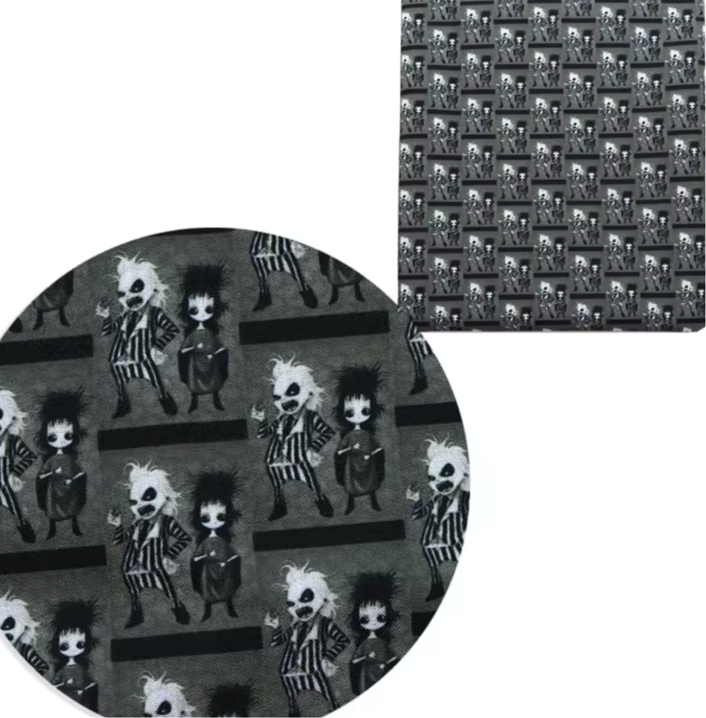 Beetlejuice polyCotton Fabric Half Yard (18” x 55”)