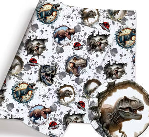 Jurassic Park polyCotton Fabric Half Yard (18” x 55”)