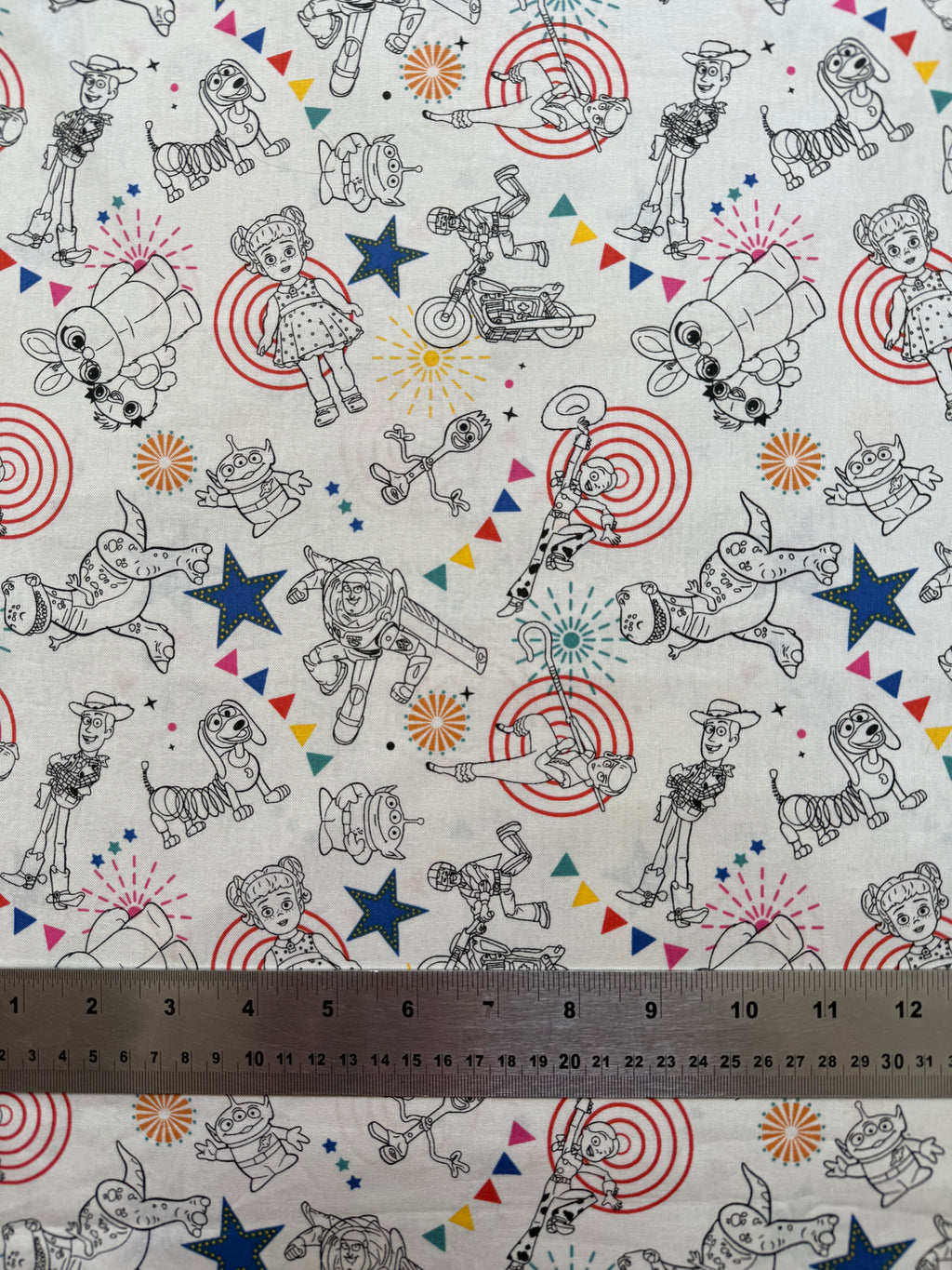 Toy Story Cotton Fabric - Half Yard (18” x 44”)