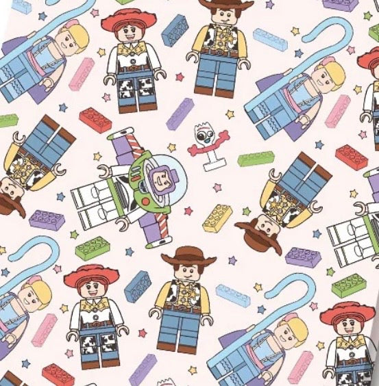 Disney Toy Story Aliens Character Polycotton Fabric - Half Yard (18” x 55”) 14982