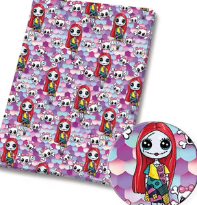 Sally Monster High polyCotton Fabric Half Yard (18” x 55”)