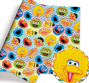 Sesame Street polyCotton Fabric Half Yard (18” x 55”)