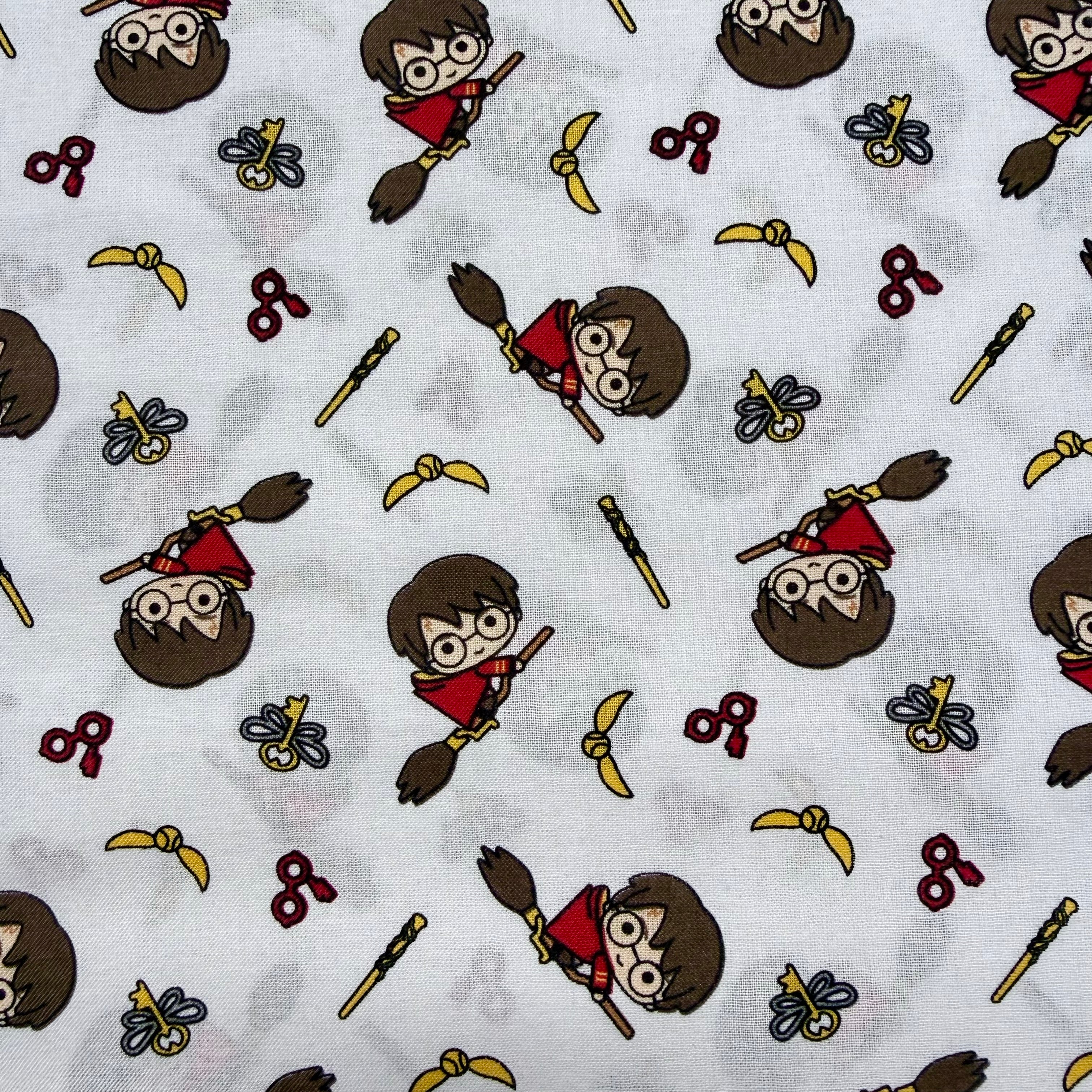 Harry Potter Cotton Fabric - Half Yard (18” x 55”)