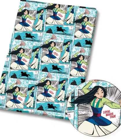 Mulan polyCotton Fabric Half Yard (18” x 55”)