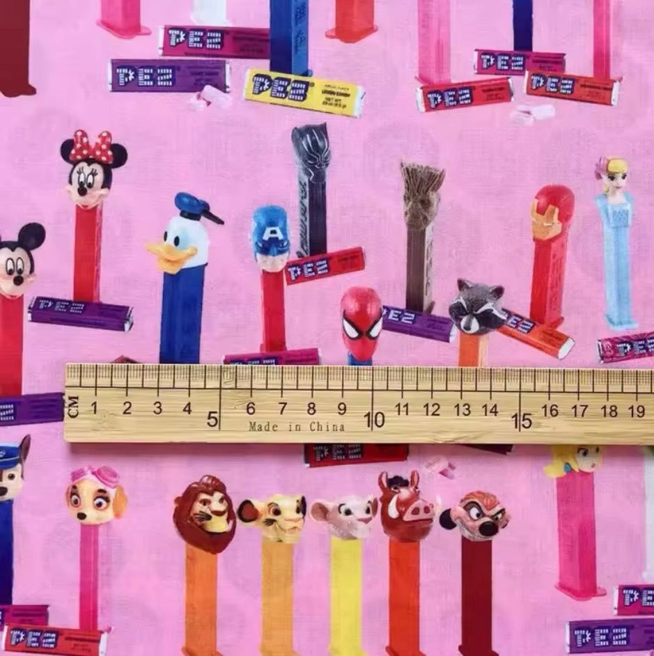 Disney Character Pez polyCotton Fabric Half Yard (18” x 55”)