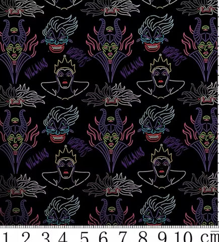 Villains polyCotton Fabric Half Yard (18” x 55”)