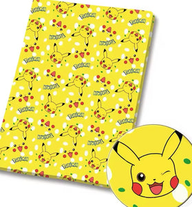 Pikachu polyCotton Fabric Half Yard (18” x 55”)