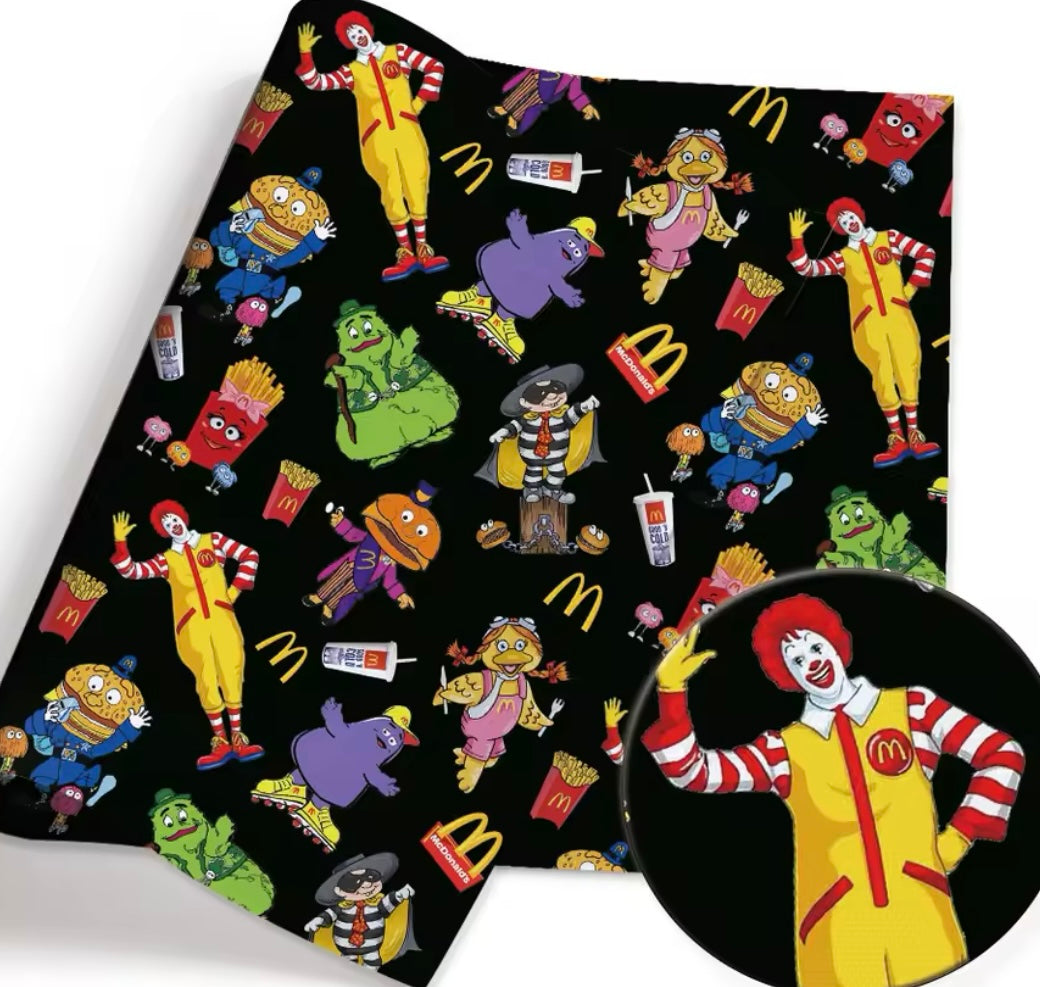 McDonalds polyCotton Fabric Half Yard (18” x 55”)