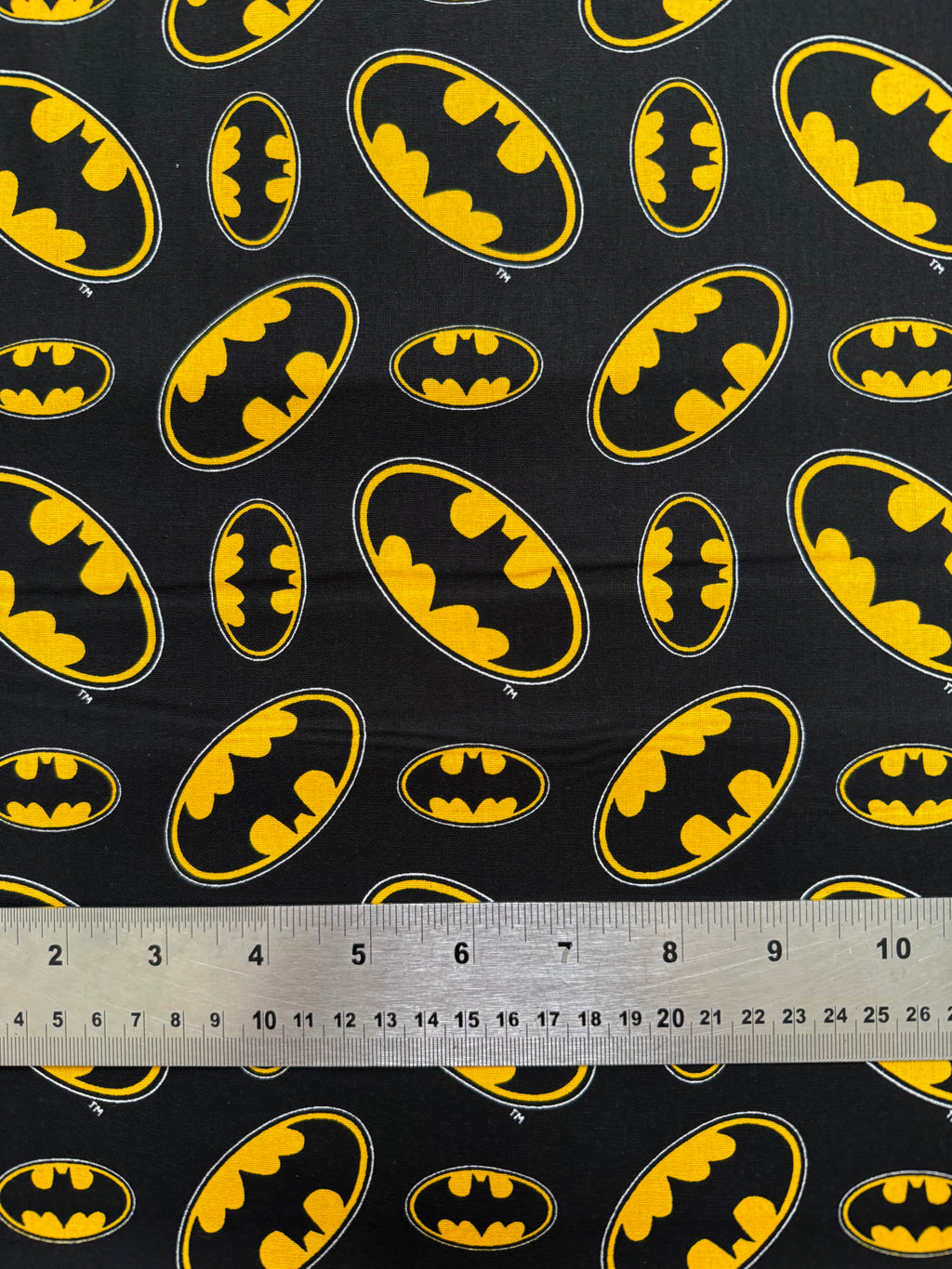 DC Comic Batman Superhero Cotton Fabric - Half Yard (18” x 55”)