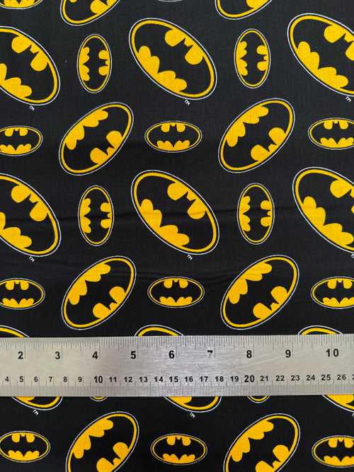 DC Comic Batman Superhero Cotton Fabric - Half Yard (18” x 55”)