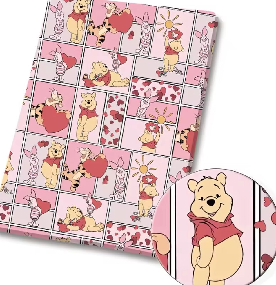 Winnie the Pooh polyCotton Fabric Half Yard (18” x 55”)