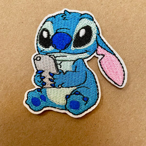 Stitch phone Embroidered Patch