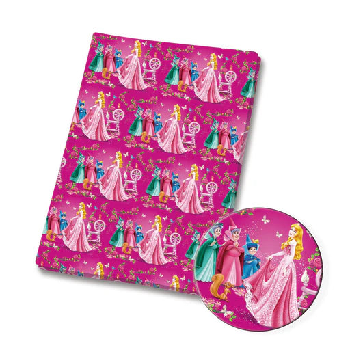 Enchanted Sleeping Princess Polycotton Fabric - Half Yard (18” x 55”) 80161