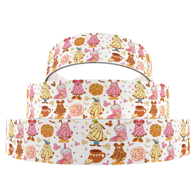 Spooky Theme Park Treats Grosgrain Ribbon 1239565