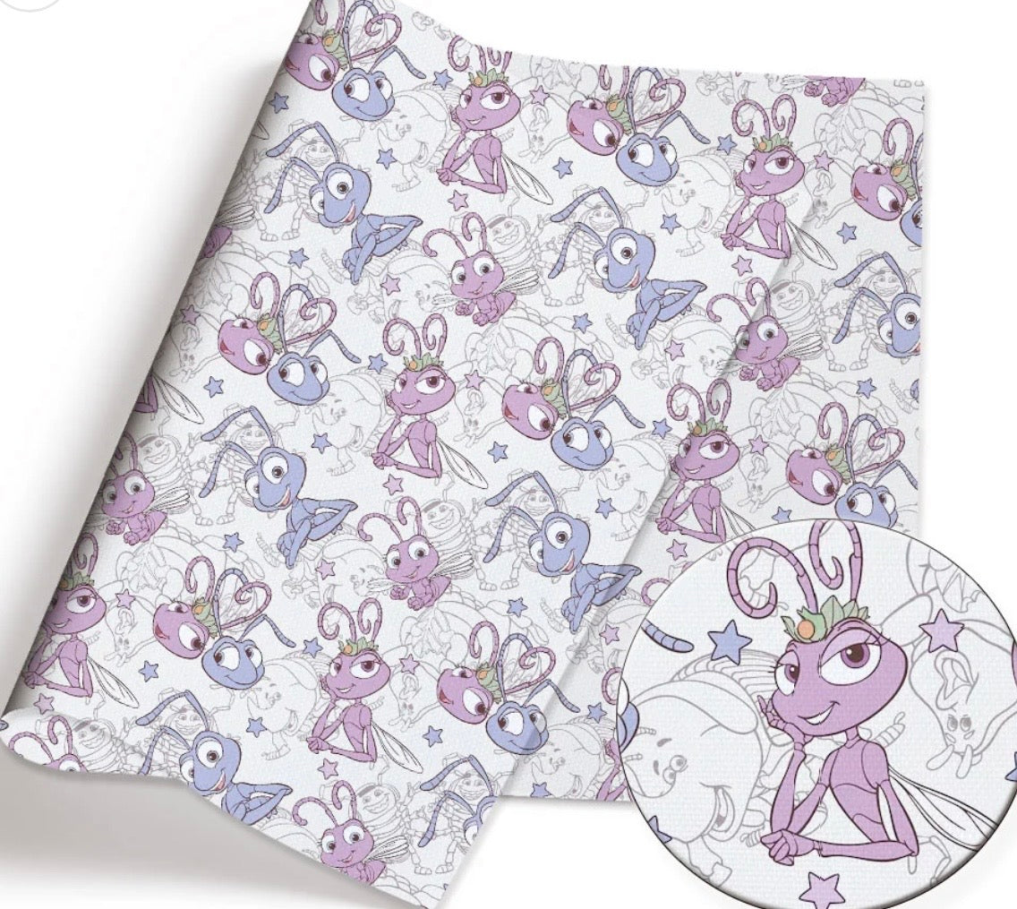 Disney Bug’s Life Flik Princess Atta Polycotton Fabric - Half Yard (18” x 55”) 86213