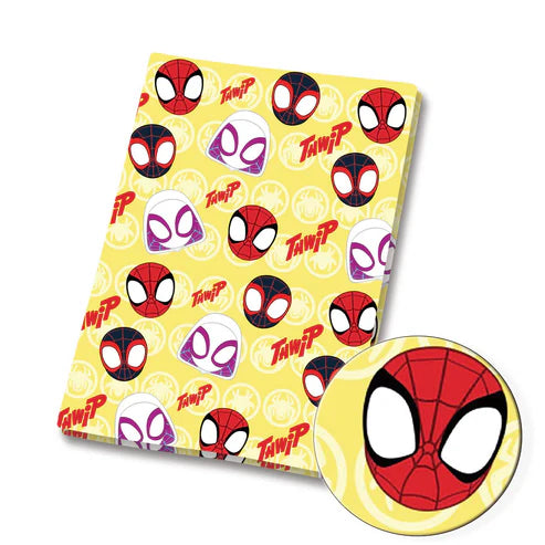Webbed Superhero Polycotton Fabric - Half Yard (18” x 55”) 81415