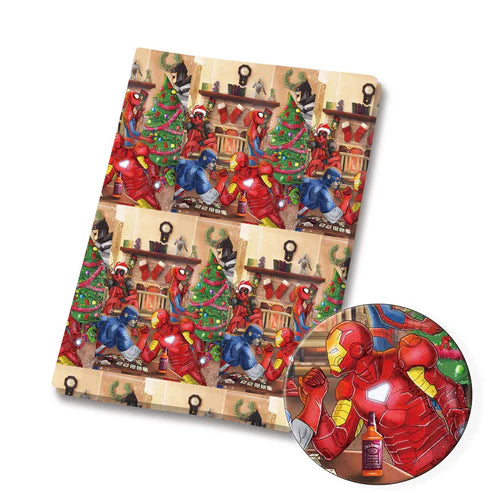 Marvel Avengers Superhero Christmas Polycotton Fabric - Half Yard (18” x 55”) 81497