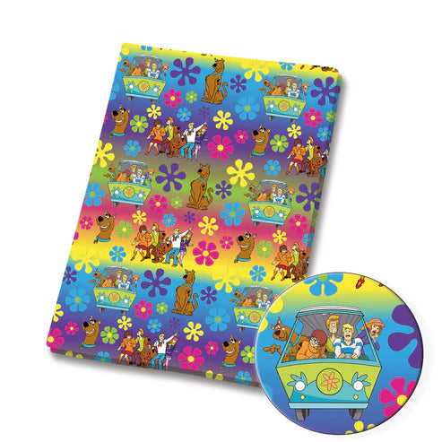 Mystery Detective Dog Polycotton Fabric - Half Yard (18” x 55”) 81645