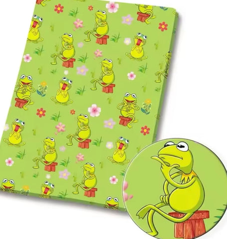 Kermit polyCotton Fabric Half Yard (18” x 55”)