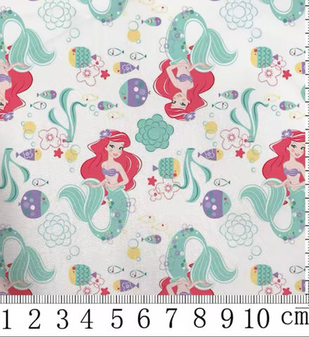 Little Mermaid polyCotton Fabric Half Yard (18” x 55”)