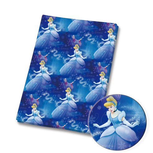 Glass Slipper Princess Polycotton Fabric - Half Yard (18” x 55”) 82339