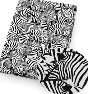 Zebra polyCotton Fabric Half Yard (18” x 55”)