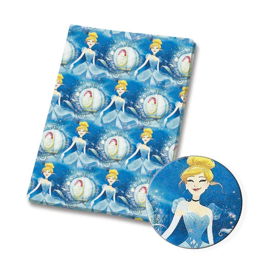 Glass Slipper Princesses Polycotton Fabric - Half Yard (18” x 55”) 83398
