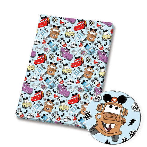 Racing Cars Adventures Polycotton Fabric - Half Yard (18” x 55”) 86122