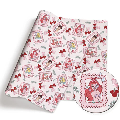Mermaid Princess Polycotton Fabric - Half Yard (18” x 55”) 86208