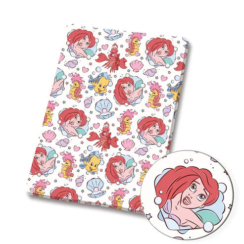 Mermaid Princess Polycotton Fabric - Half Yard (18” x 55”) 89596