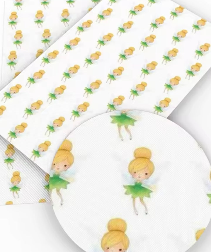 Tinkerbell Polycotton Fabric Half Yard (18” x 50”)